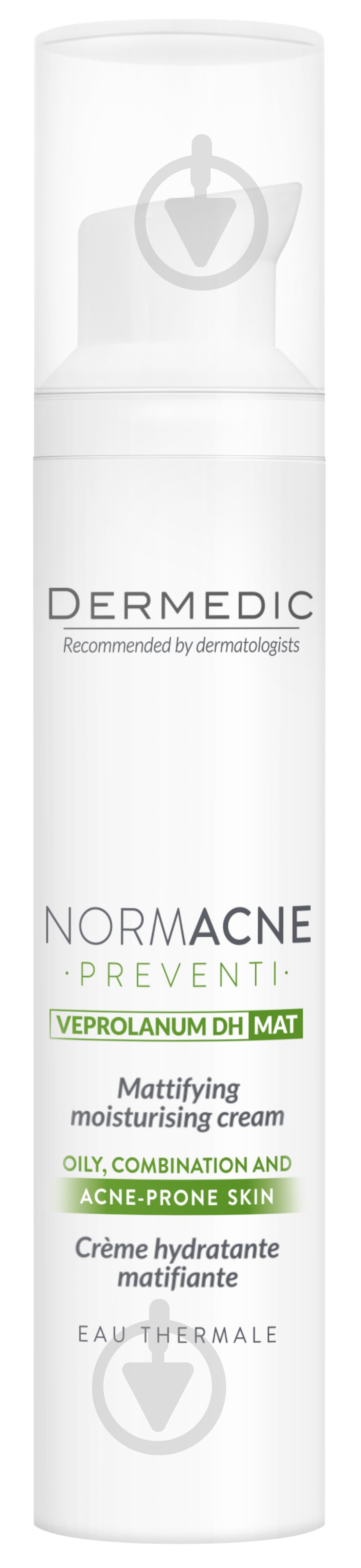 Крем для обличчя день-ніч Dermedic Normacne зволожувальний 40 мл - фото 1 Крем для обличчя день-ніч Dermedic Normacne зволожувальний 40 мл - фото 1