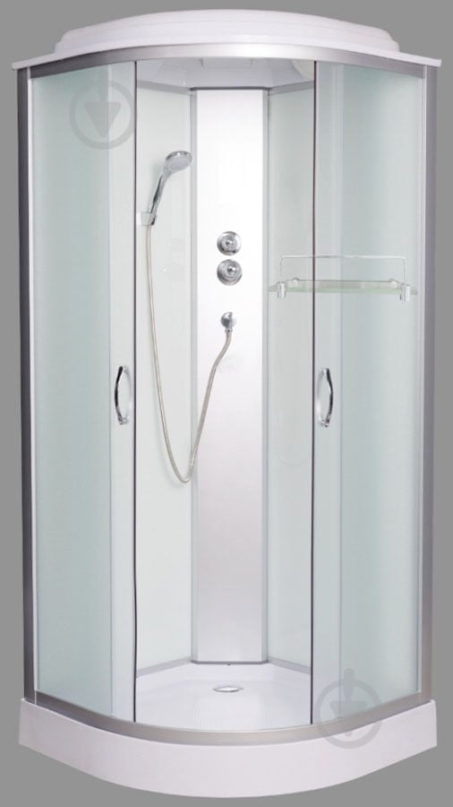 Душовий бокс GLS 100 White Low - фото 1