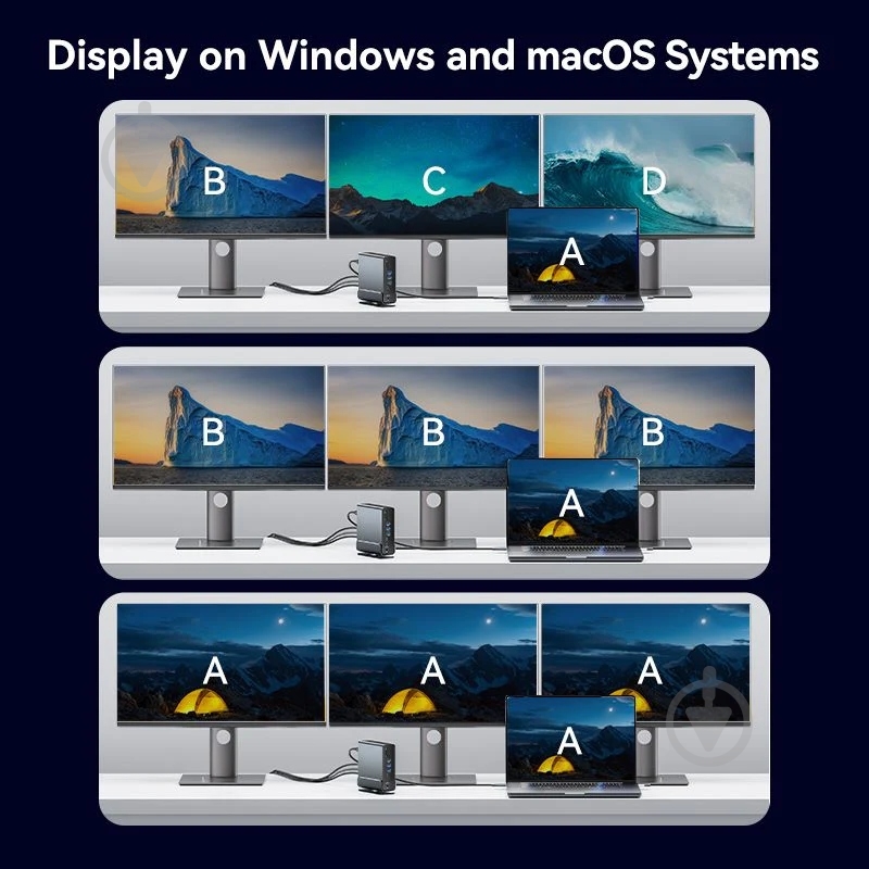 Док-станция Vention dark grey (TPUH0) - фото 9 Док-станция Vention dark grey (TPUH0) - фото 9