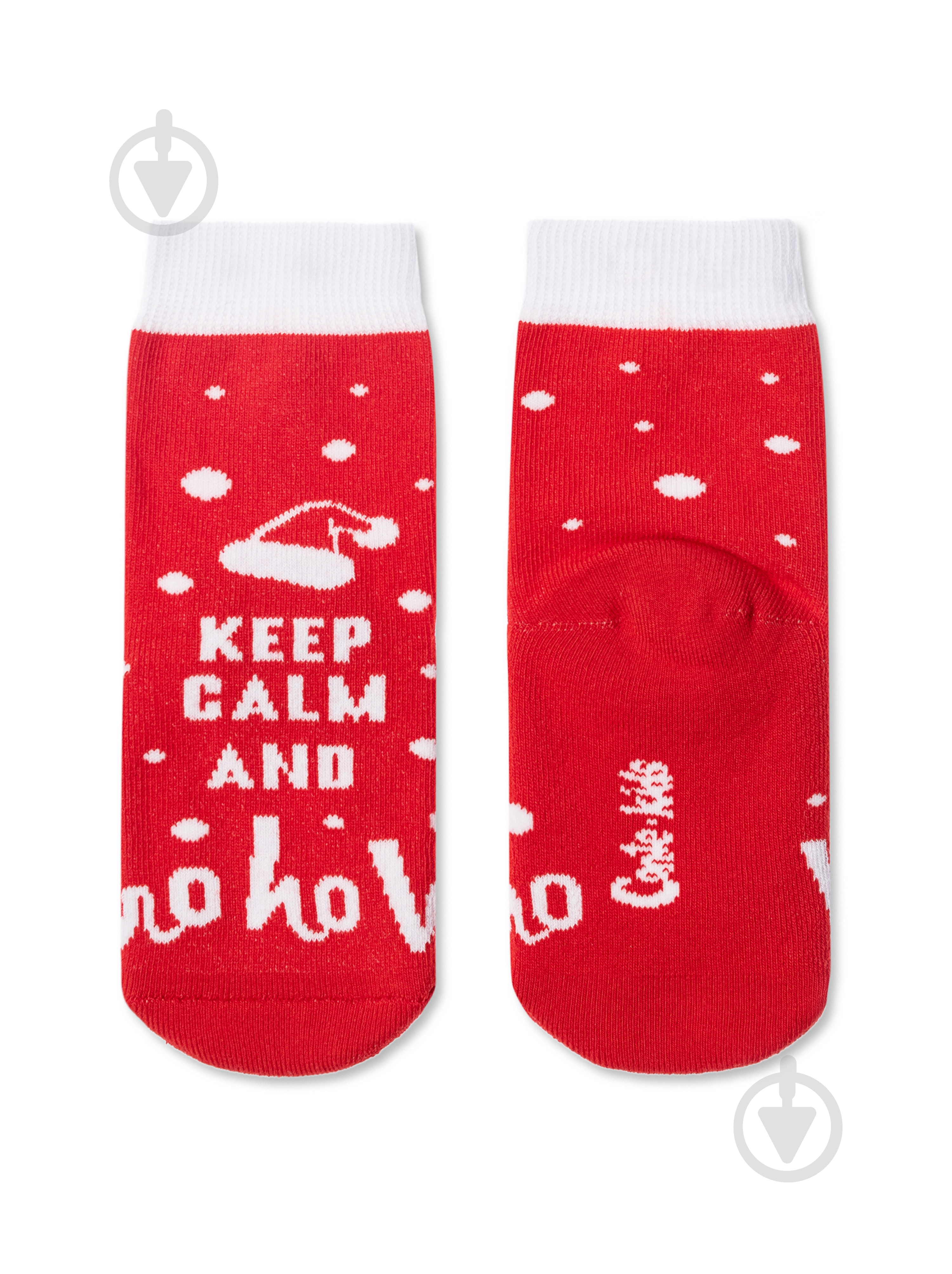 Шкарпетки дитячі для дівчатокдля хлопчиків Conte-Kids новорічні 519 20С-69СП р.16–18 червоний - фото 1