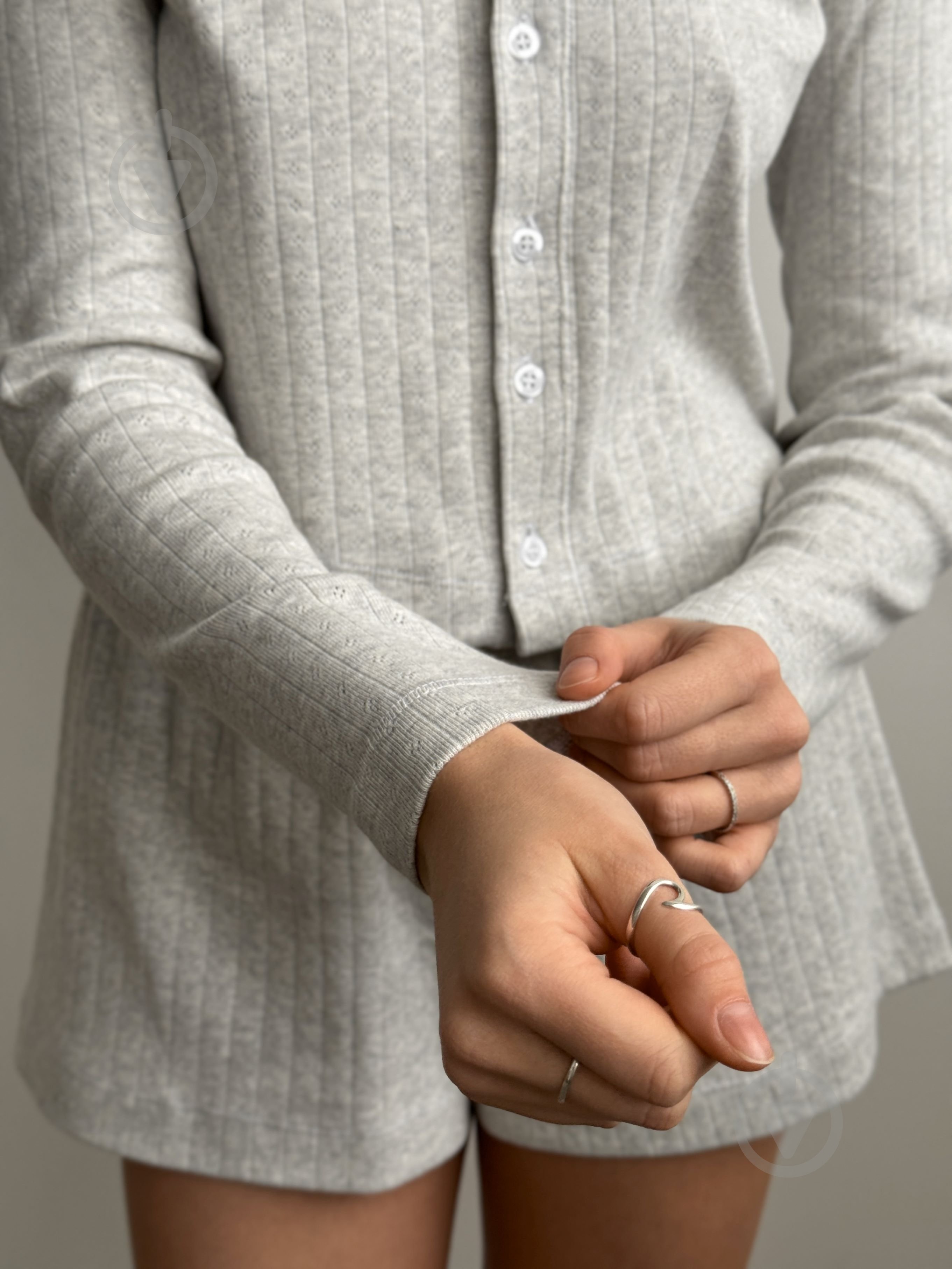 Лонгслив Twins р.S серый - фото 2 Лонгслив Twins р.S серый - фото 2