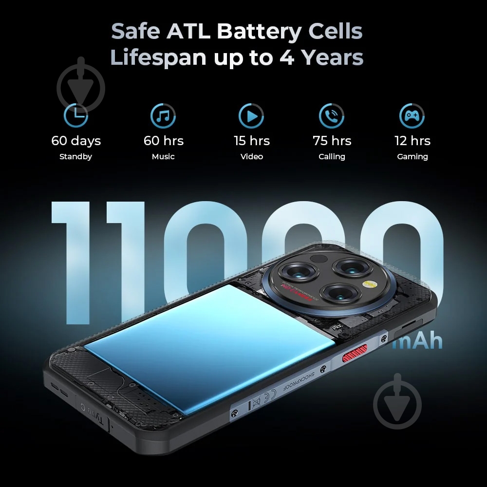 Смартфон Oukitel WP35 8/256GB brown (6931940753814) - фото 11 Смартфон Oukitel WP35 8/256GB brown (6931940753814) - фото 11