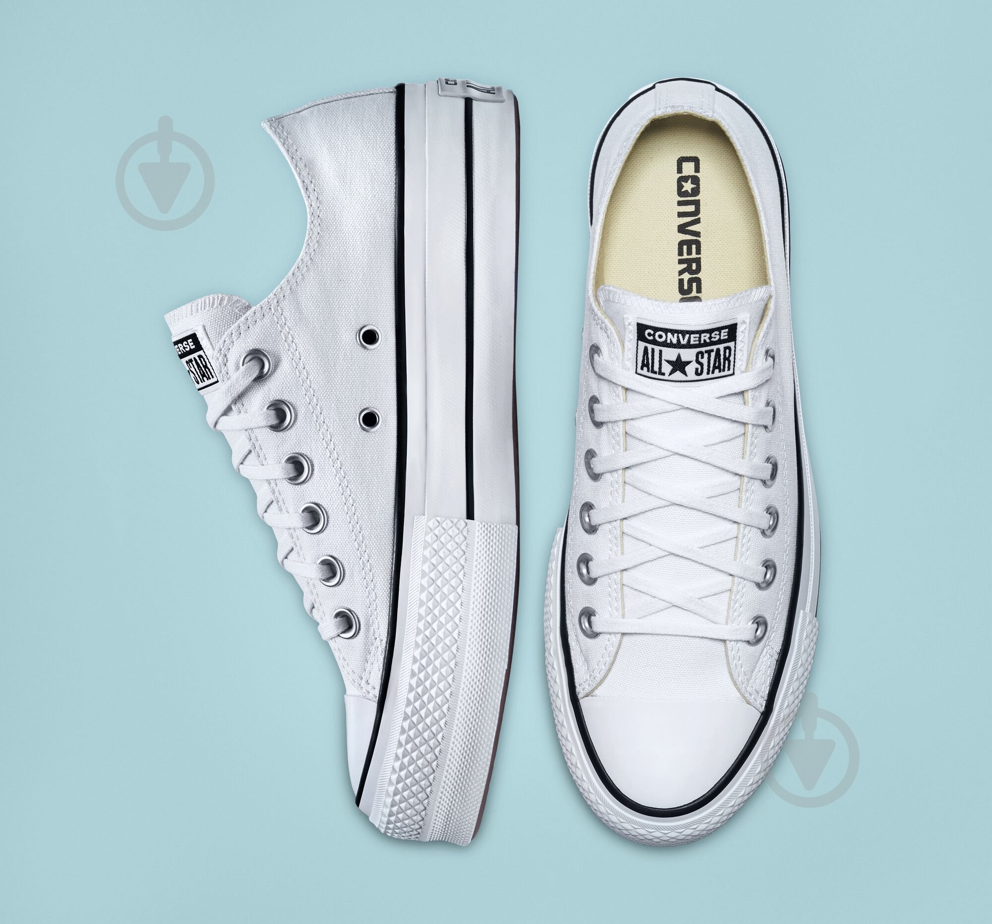 Кеды Converse CHUCK TAYLOR ALL STAR CANVAS PLATFORM 560251C р.42 белый - фото 3