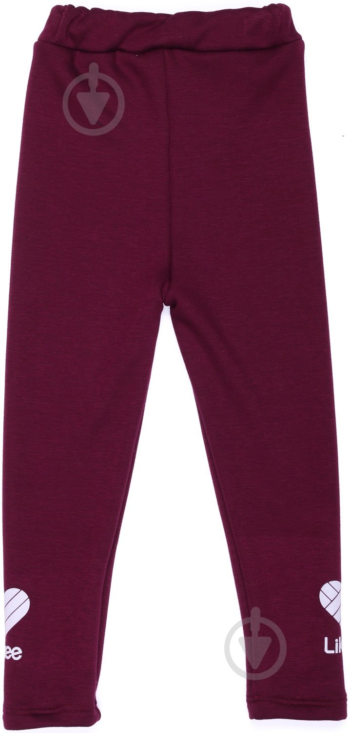 Леггинсы LILUS трикотаж на меху р.110 бордовый - фото 2