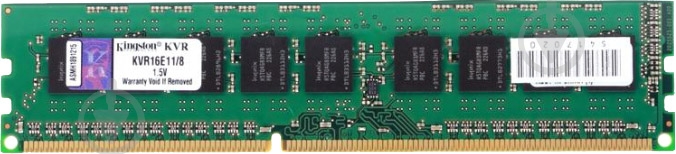 Оперативная память Kingston DDR3 SDRAM 8 GB (1x8GB) 1600 MHz (KVR16E11/8) - фото 1 Оперативная память Kingston DDR3 SDRAM 8 GB (1x8GB) 1600 MHz (KVR16E11/8) - фото 1