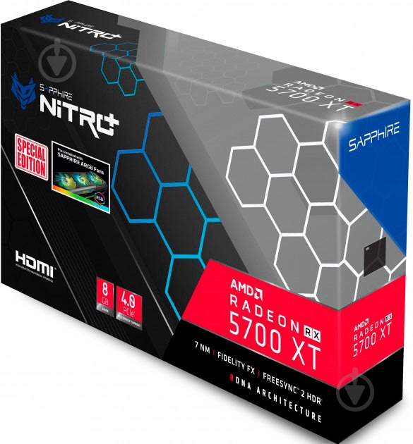 Видеокарта Sapphire Radeon RX 5700 XT 8GB GDDR5 256bit (11293-05-40G) - фото 6 Видеокарта Sapphire Radeon RX 5700 XT 8GB GDDR5 256bit (11293-05-40G) - фото 6