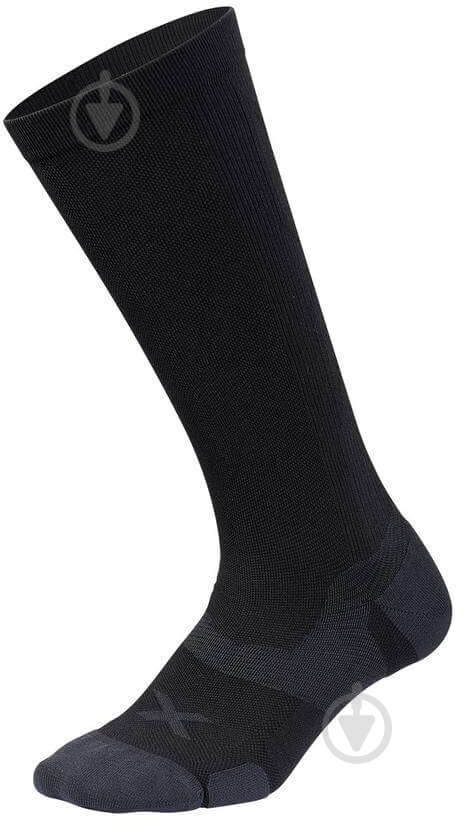 Шкарпетки 2XU Vectr Cushion Full Length Sock L1 (р.42-46/литка 36-40 см.) UA5156e_BLK/TTM р.42-46 чорний - фото 1