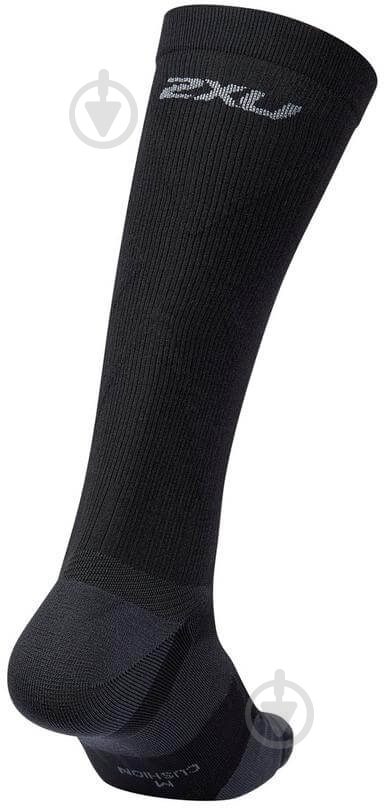 Шкарпетки 2XU Vectr Cushion Full Length Sock L1 (р.42-46/литка 36-40 см.) UA5156e_BLK/TTM р.42-46 чорний - фото 2