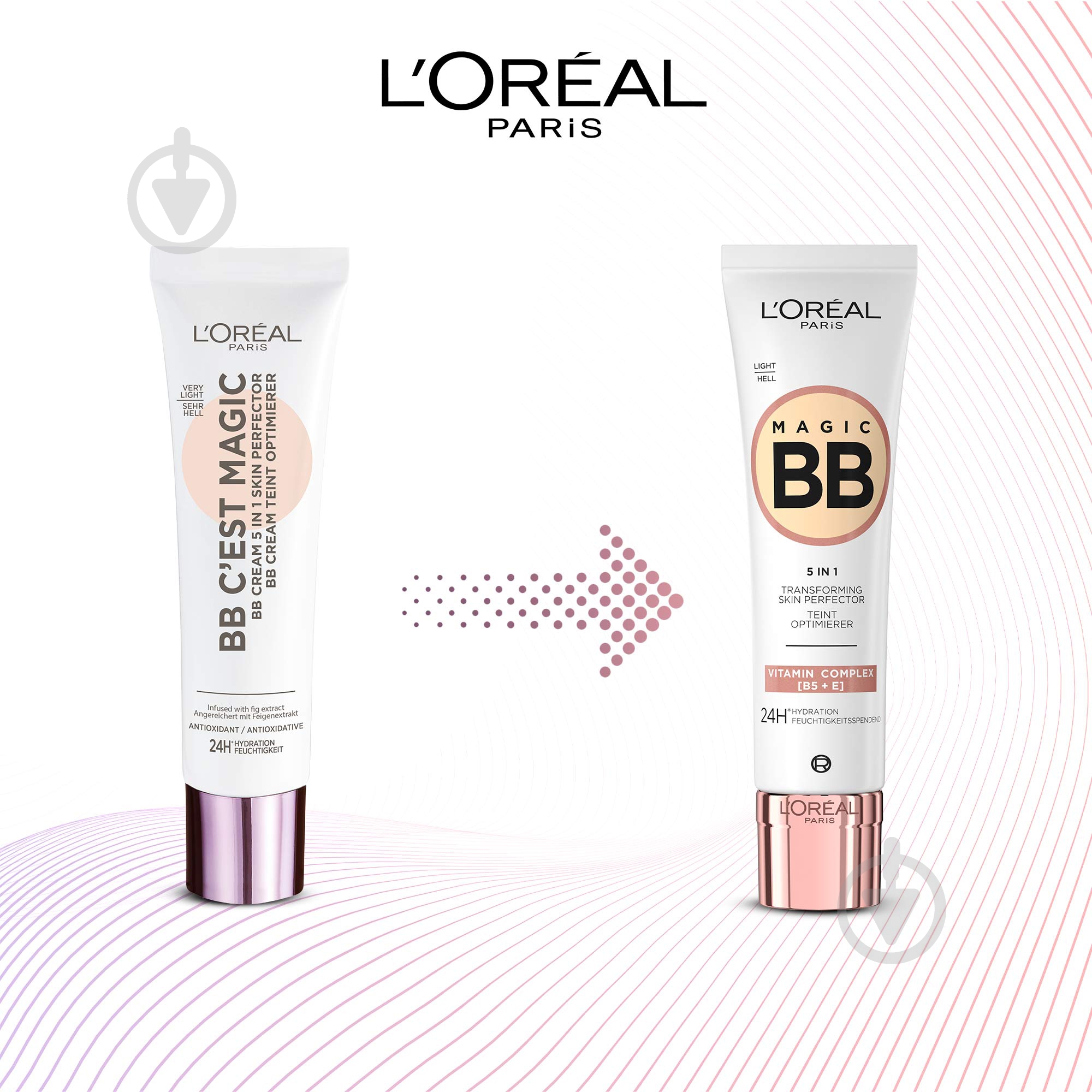 ВВ-крем L'Oreal Paris PERFECT SKIN C'est Magic 5 в 1 1. Світлий 1 світлий 30 мл - фото 7