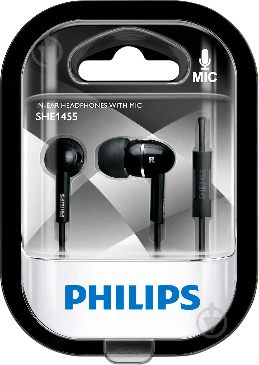 Наушники Philips SHE3705RD/00 black - фото 1