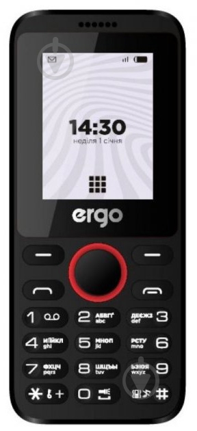 Мобильный телефон Ergo B183 Dual Sim black B183 Black - фото 1