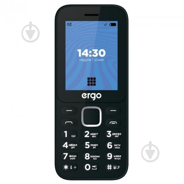 Мобільний телефон Ergo E241 Dual Sim black - фото 1