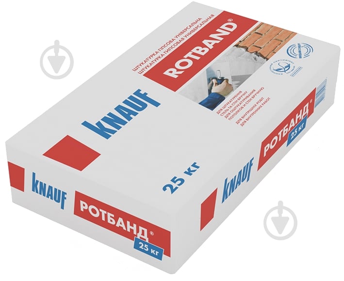 ᐉ Штукатурка Knauf Rotband (гипсовая универсальная) 25 кг • Купить в ...