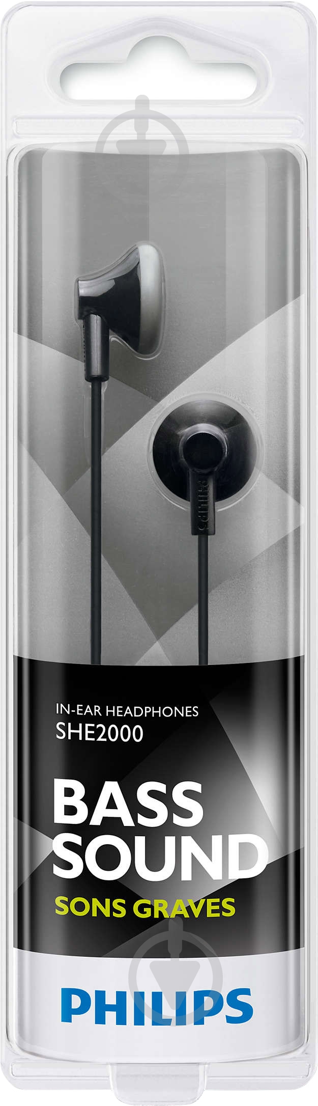 Наушники Philips SHE2000/10 black - фото 3