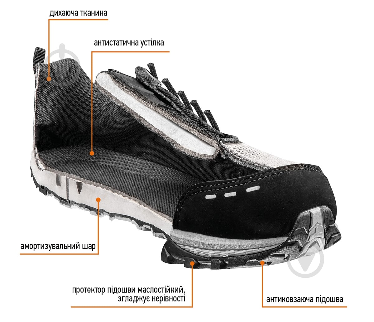 Кроссовки NEO tools О1 FO SRA р.44 82-735 серый - фото 2