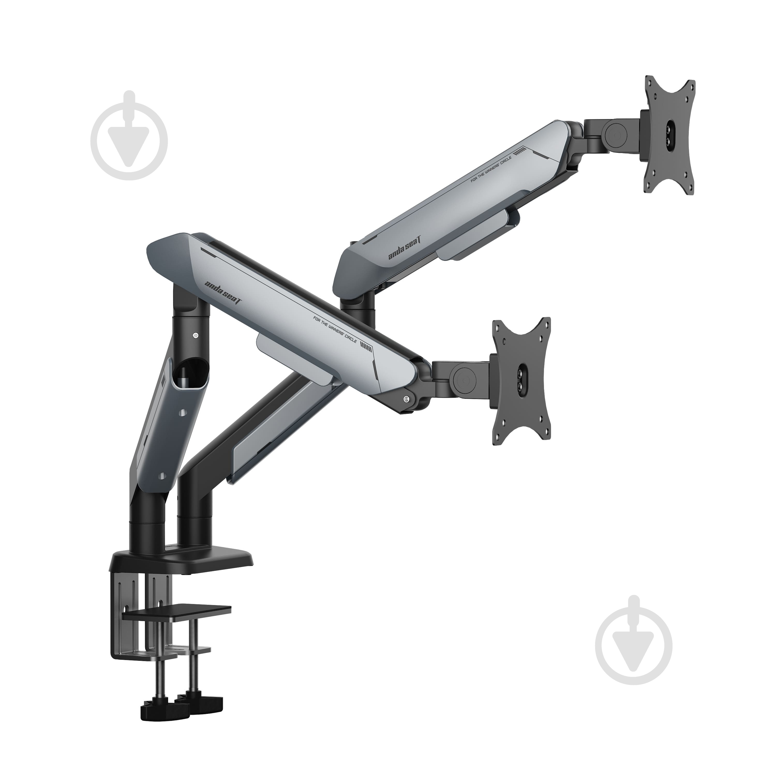 Крепление для монитора Anda Seat Stealth PRO II Duo Titanium поворотно-наклонные 17"-42" титан - фото 2 Крепление для монитора Anda Seat Stealth PRO II Duo Titanium поворотно-наклонные 17"-42" титан - фото 2