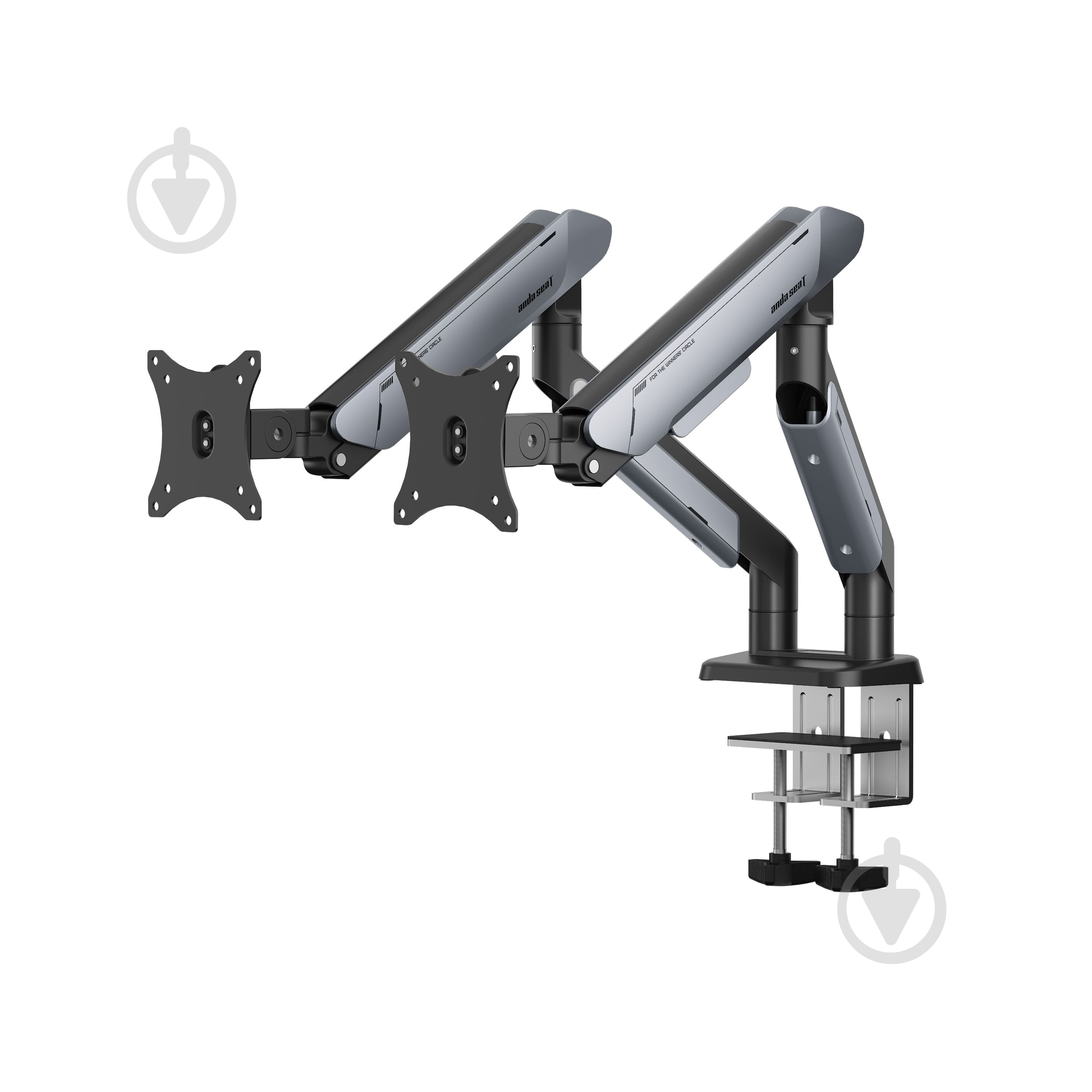 Крепление для монитора Anda Seat Stealth PRO II Duo Titanium поворотно-наклонные 17"-42" титан - фото 5 Крепление для монитора Anda Seat Stealth PRO II Duo Titanium поворотно-наклонные 17"-42" титан - фото 5