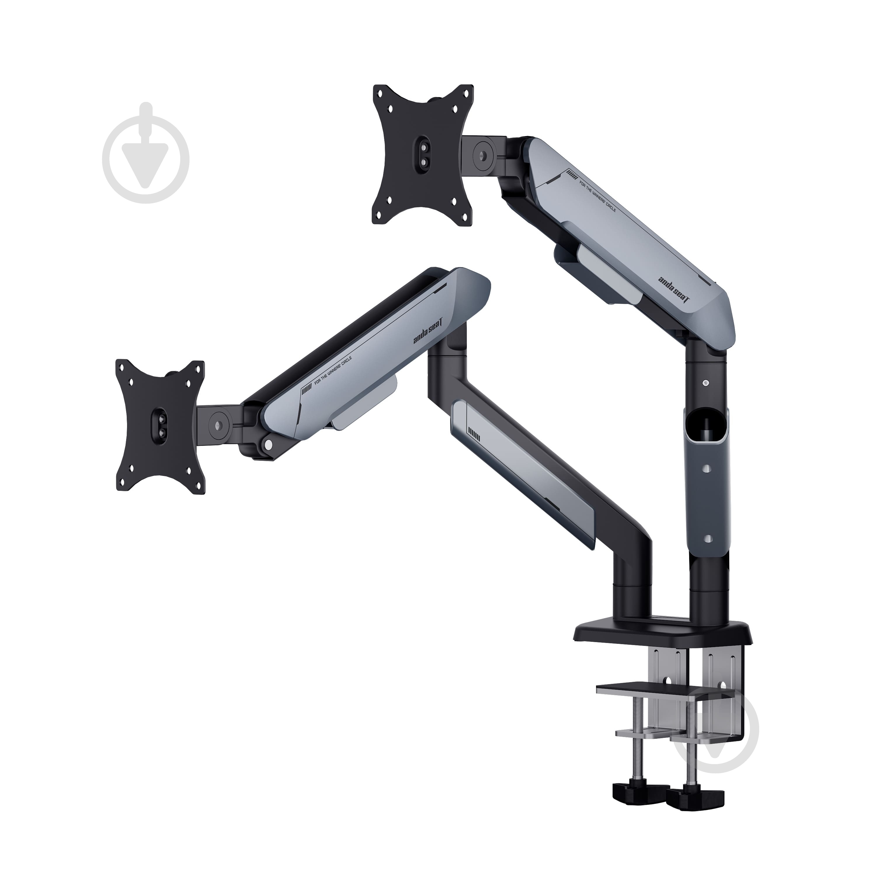 Крепление для монитора Anda Seat Stealth PRO II Duo Titanium поворотно-наклонные 17"-42" титан - фото 6 Крепление для монитора Anda Seat Stealth PRO II Duo Titanium поворотно-наклонные 17"-42" титан - фото 6