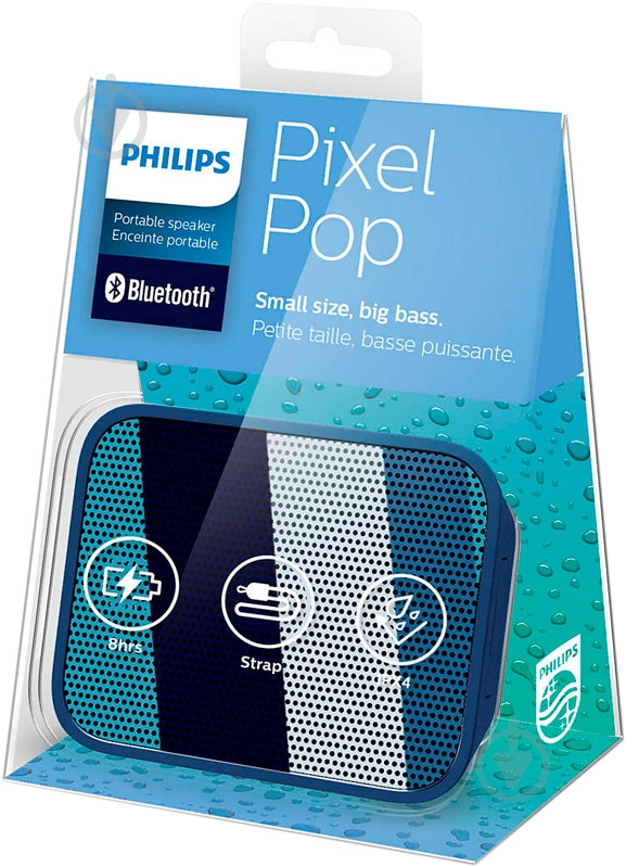 Акустическая система Philips BT110 1.0 blue (BT110A/00) - фото 4