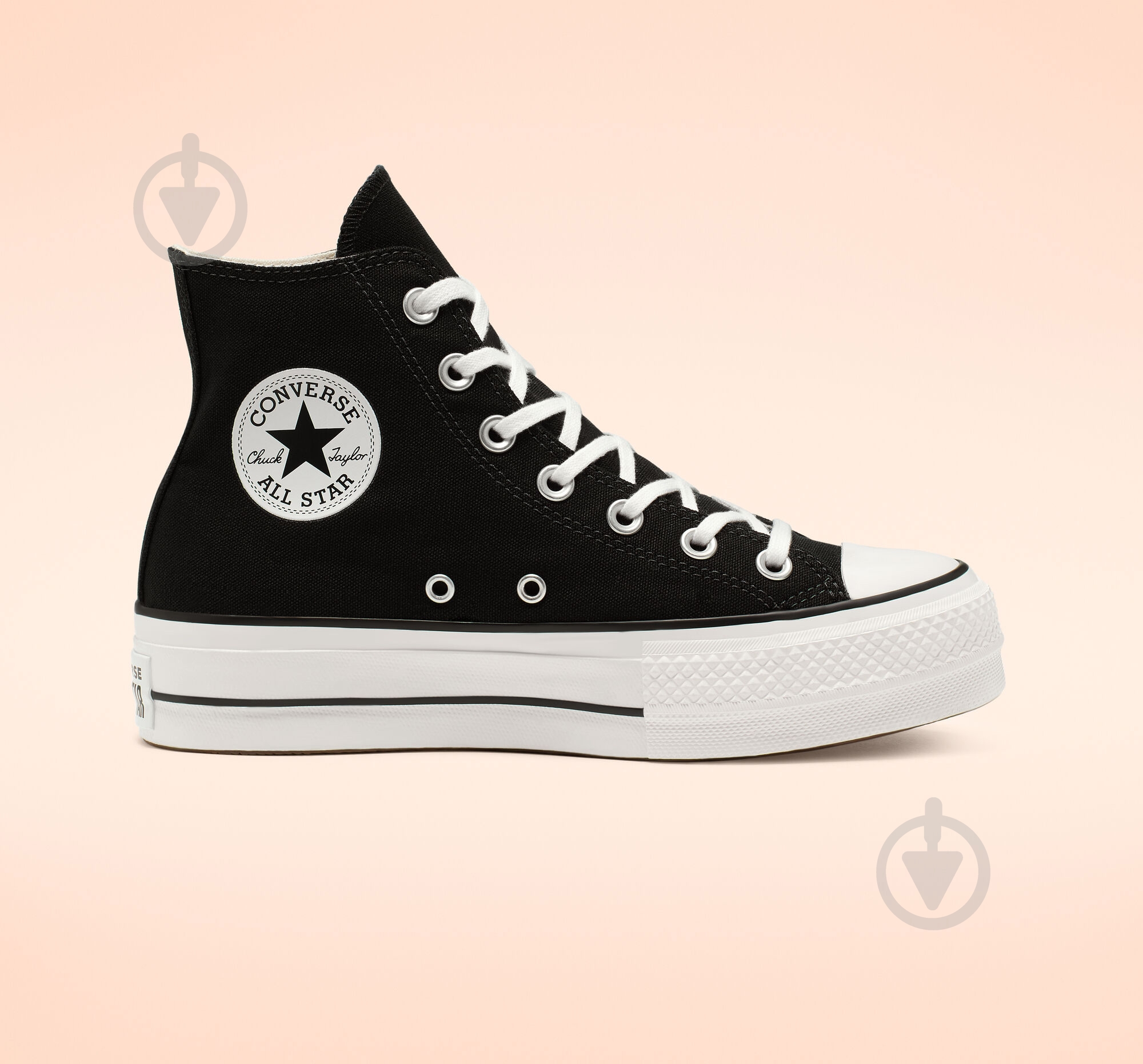 Кеды Converse CHUCK TAYLOR ALL STAR PLATFORM CANVAS 560845C р.41,5 черный - фото 1