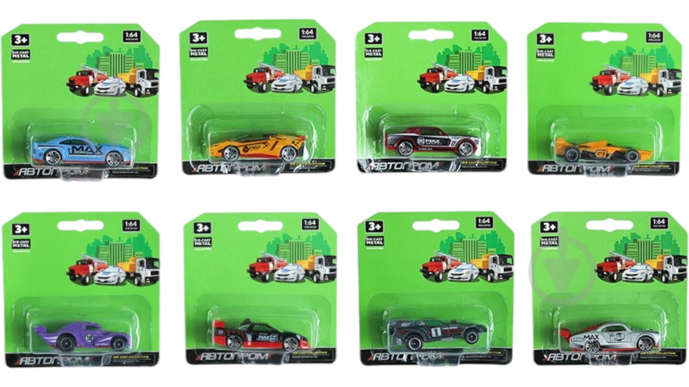 Машинка Автопром 1:64 AP74102ABCD - фото 1