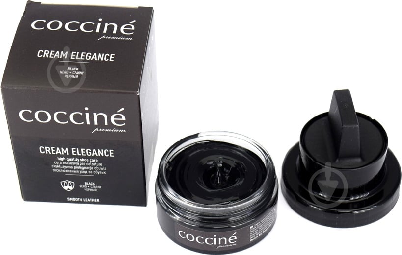 Крем для обуви COCCINE для кожи ELEGANCE 50 мл черный - фото 1