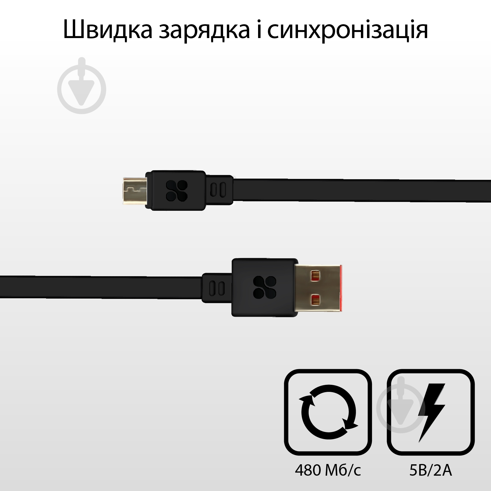 Кабель Promate LinkMate-U2F USB - microUSB 1,2 м черный (linkmate-u2f.black) - фото 2 Кабель Promate LinkMate-U2F USB - microUSB 1,2 м черный (linkmate-u2f.black) - фото 2
