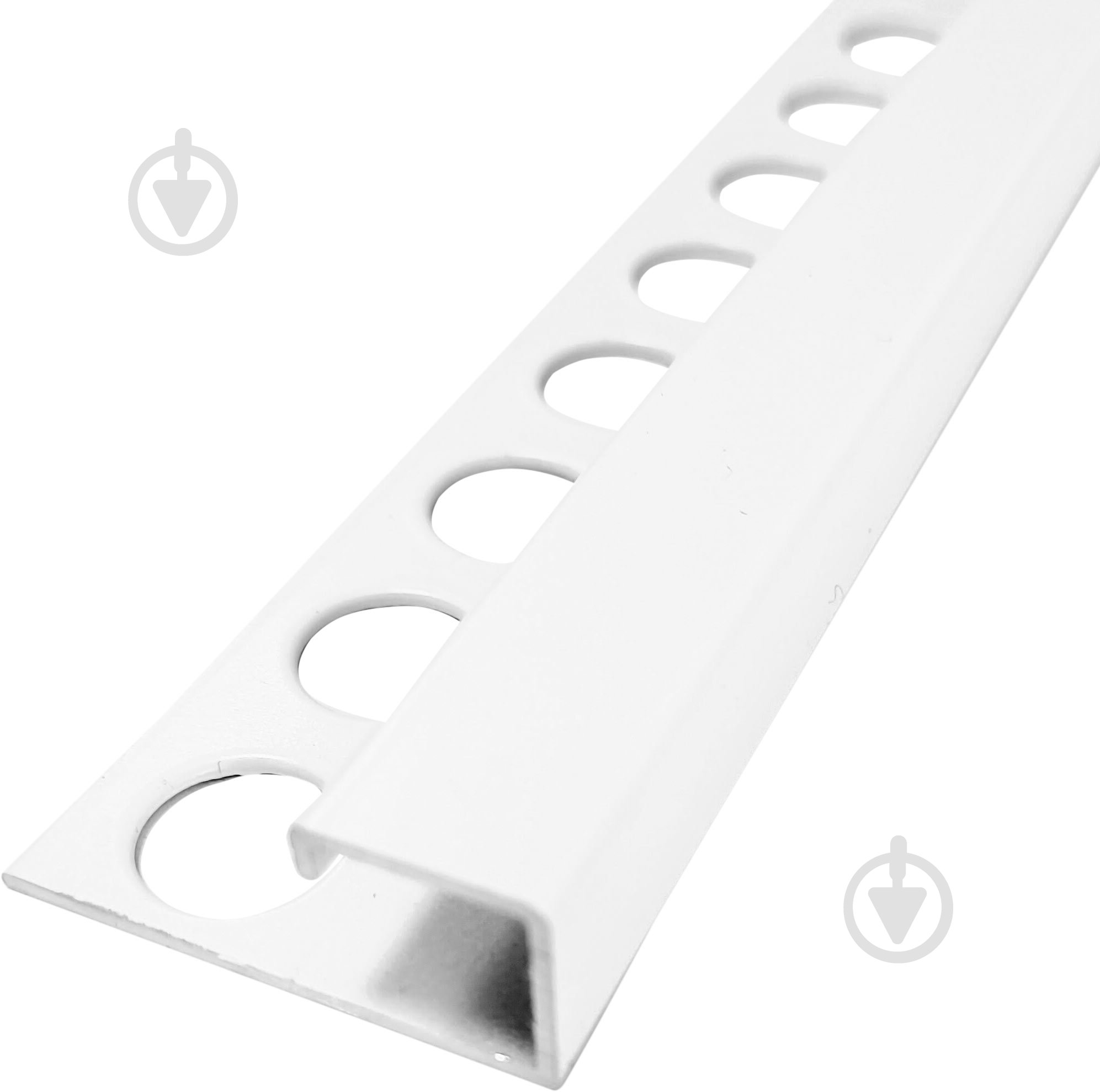 Кутник для плитки Braz Line алюміній BLB-5417-75-9016-K.27 2,7 м білий - фото 1