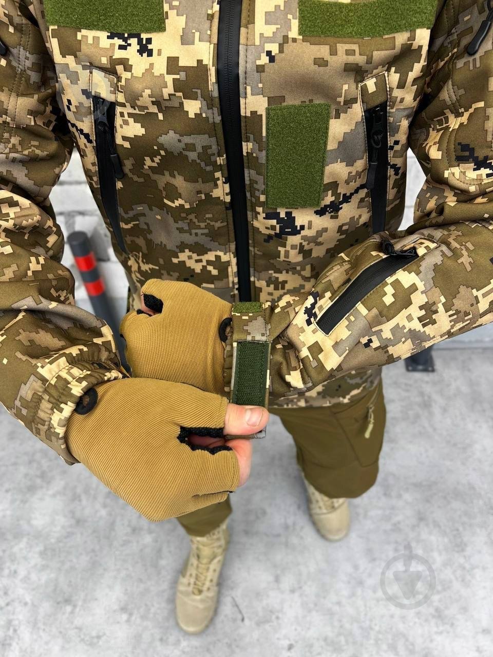 Куртка мужская LOGOS-Tac тактическая "Softshell" теплая, под шеврон 04-07-00-0012 р.S пиксель - фото 4 Куртка мужская LOGOS-Tac тактическая "Softshell" теплая, под шеврон 04-07-00-0012 р.S пиксель - фото 4