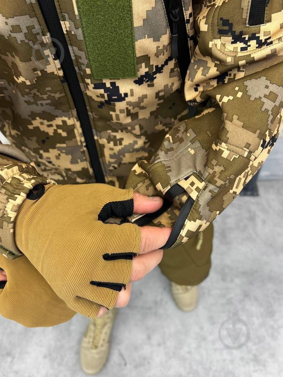 Куртка мужская LOGOS-Tac тактическая "Softshell" теплая, под шеврон 04-07-00-0012 р.S пиксель - фото 5 Куртка мужская LOGOS-Tac тактическая "Softshell" теплая, под шеврон 04-07-00-0012 р.S пиксель - фото 5