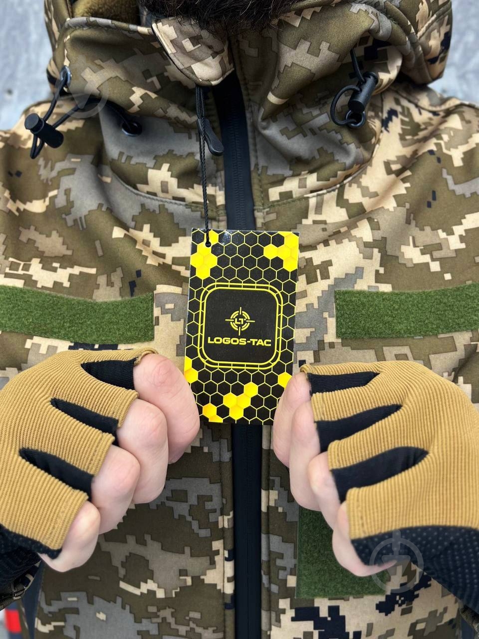 Куртка мужская LOGOS-Tac тактическая "Softshell" теплая, под шеврон 04-07-00-0012 р.S пиксель - фото 7 Куртка мужская LOGOS-Tac тактическая "Softshell" теплая, под шеврон 04-07-00-0012 р.S пиксель - фото 7