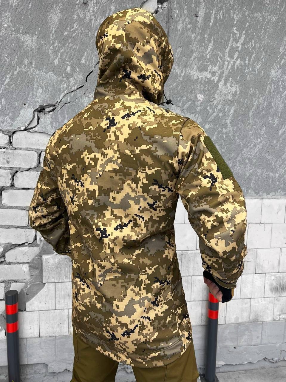 Куртка мужская LOGOS-Tac тактическая "Softshell" теплая, под шеврон 04-07-00-0012 р.S пиксель - фото 8 Куртка мужская LOGOS-Tac тактическая "Softshell" теплая, под шеврон 04-07-00-0012 р.S пиксель - фото 8