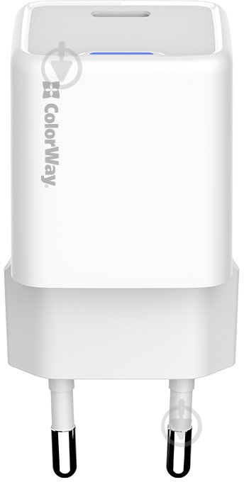 Сетевое зарядное устройство ColorWay GaN Mini 30W PD USB-C white - фото 4