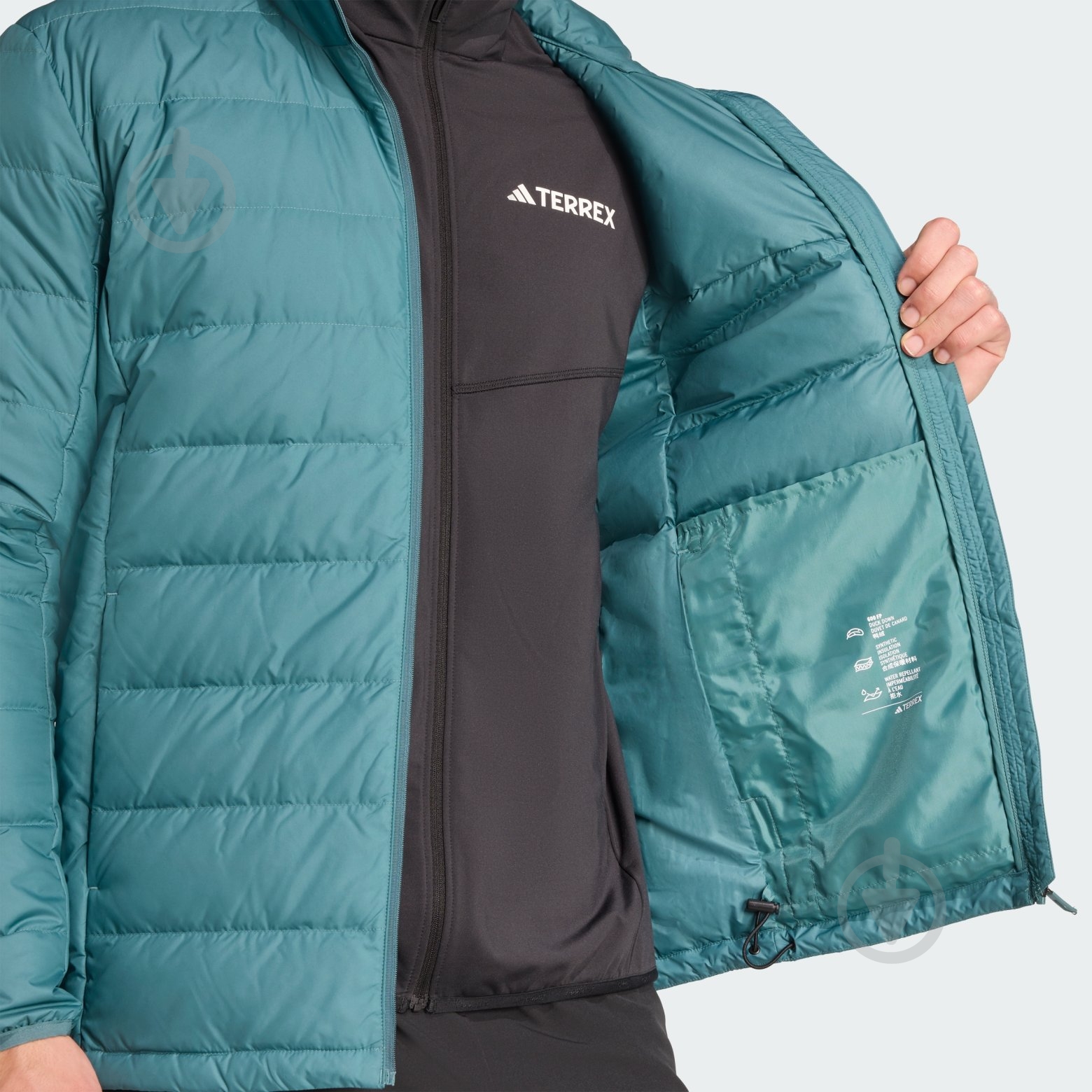 Пуховик мужской зимний Adidas MT DOWN JACKET JZ9963 р.L зеленый - фото 4 Пуховик мужской зимний Adidas MT DOWN JACKET JZ9963 р.L зеленый - фото 4