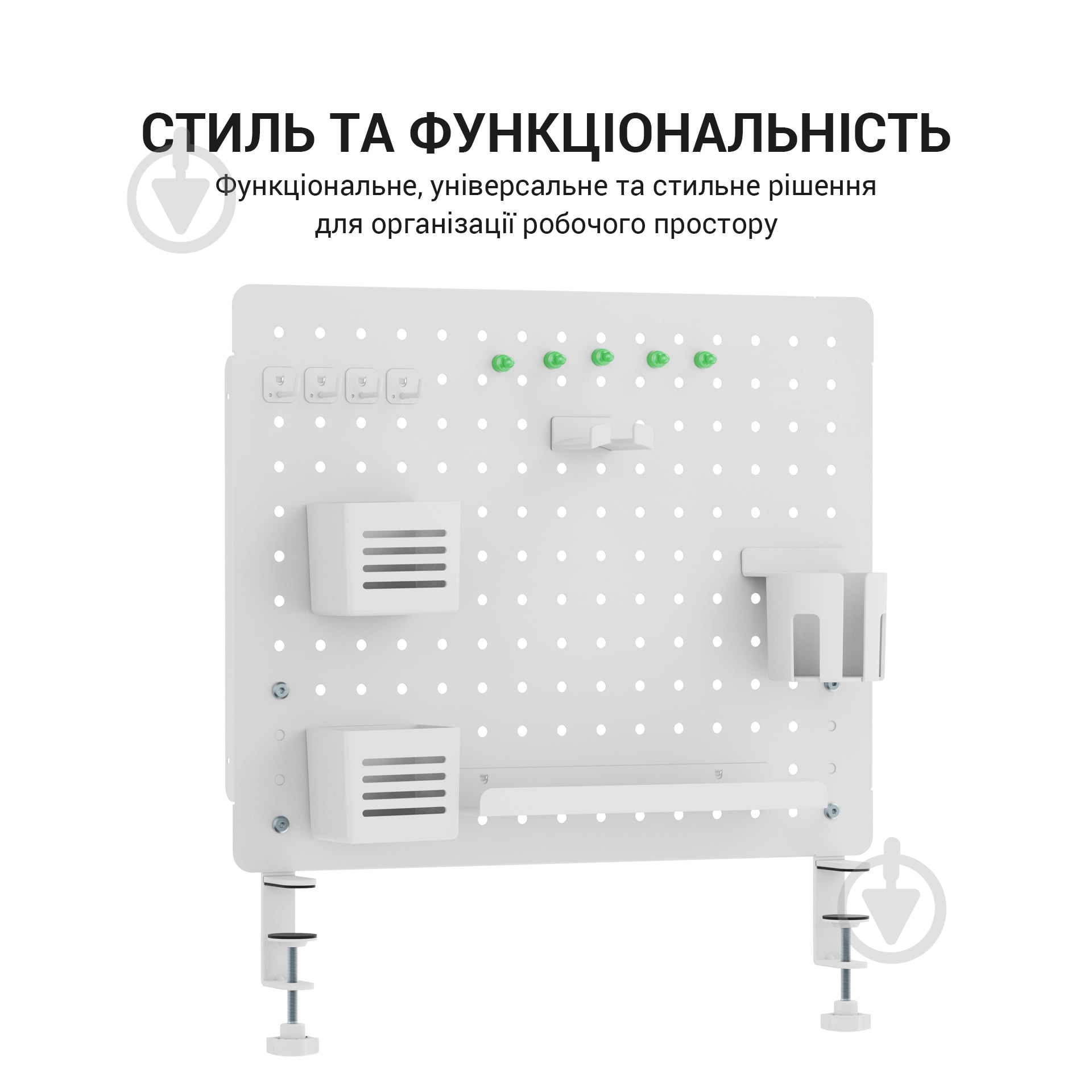 Полиця-органайзер настільна OfficePro DO1090W White - фото 6
