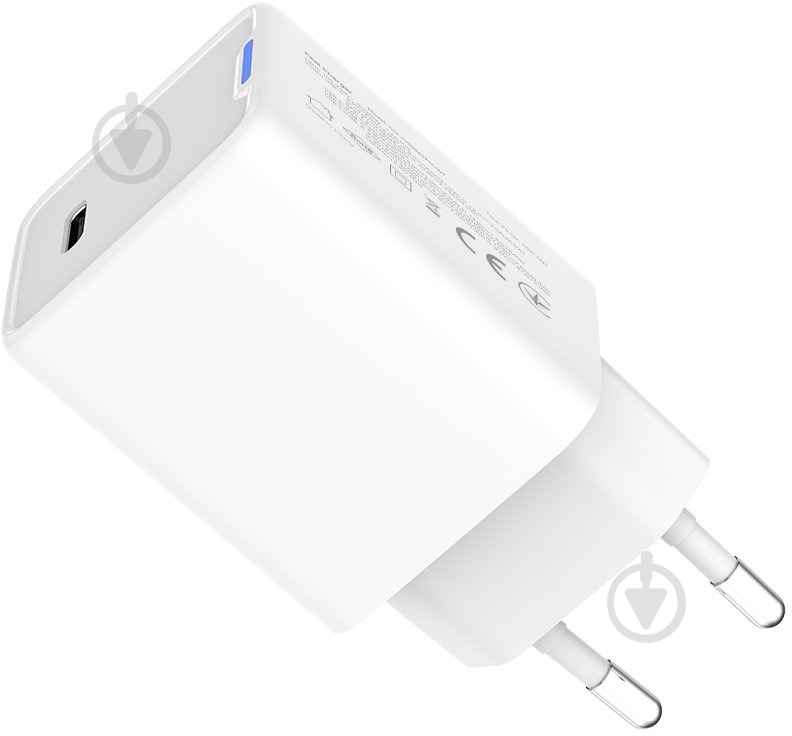 Сетевое зарядное устройство ColorWay GaN Mini 45W PD Port PPS USB-C белый (CW-CHS057PD-WT) - фото 4