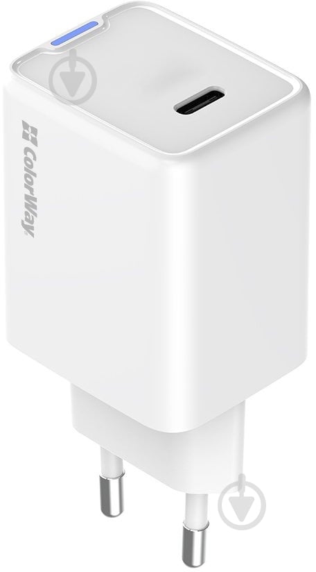 Сетевое зарядное устройство ColorWay GaN Mini 45W PD Port PPS USB-C белый (CW-CHS057PD-WT) - фото 5