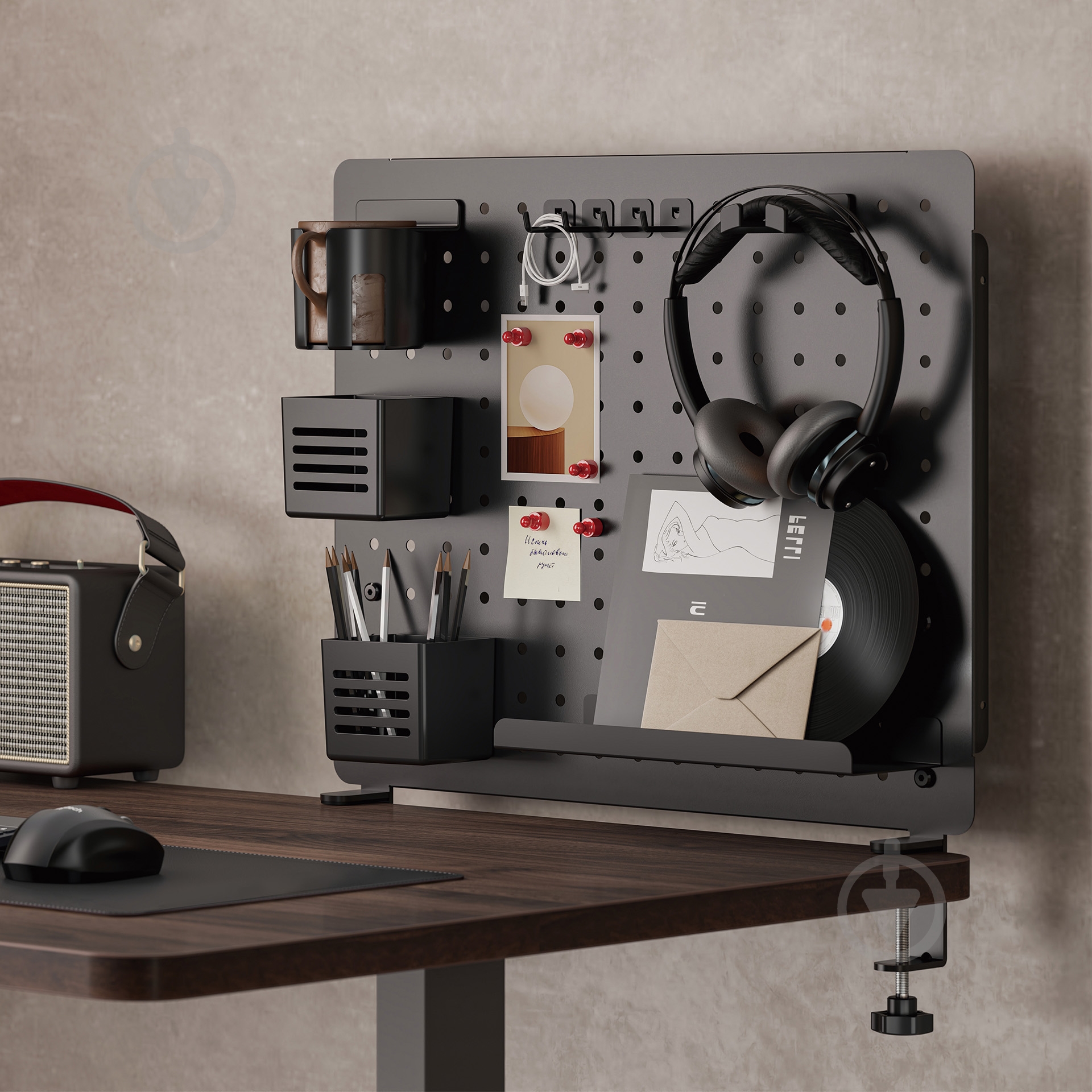 Полка-органайзер настольная OfficePro DO1090B Black - фото 9