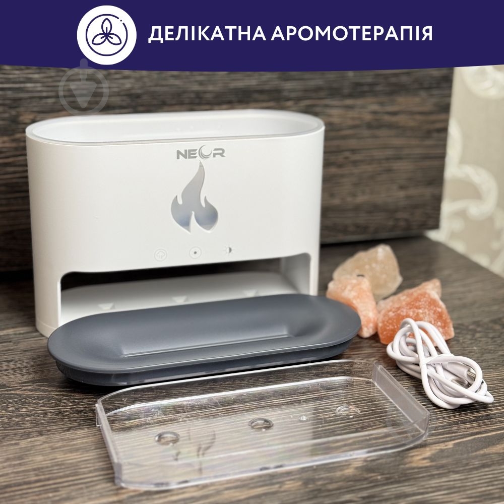 Увлажнитель воздуха NEOR FLAME AROMA 25ML10 WT - фото 4