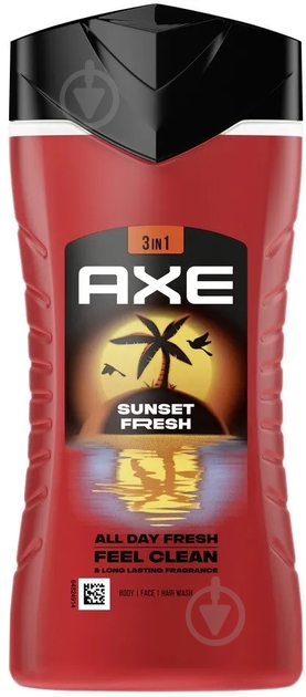 Шампунь-гель для душа AXE Sunset fresh 250 мл - фото 1