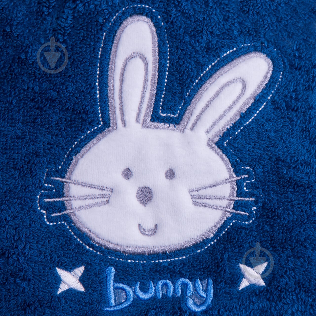 Полотенце-уголок Luna Kids Banny 90х90 см синий - фото 3 Полотенце-уголок Luna Kids Banny 90х90 см синий - фото 3