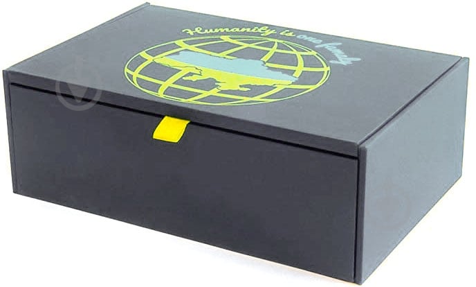 Скринька дерев'яна S UA Глобус синій 128x178x54 мм CooverBox - фото 1