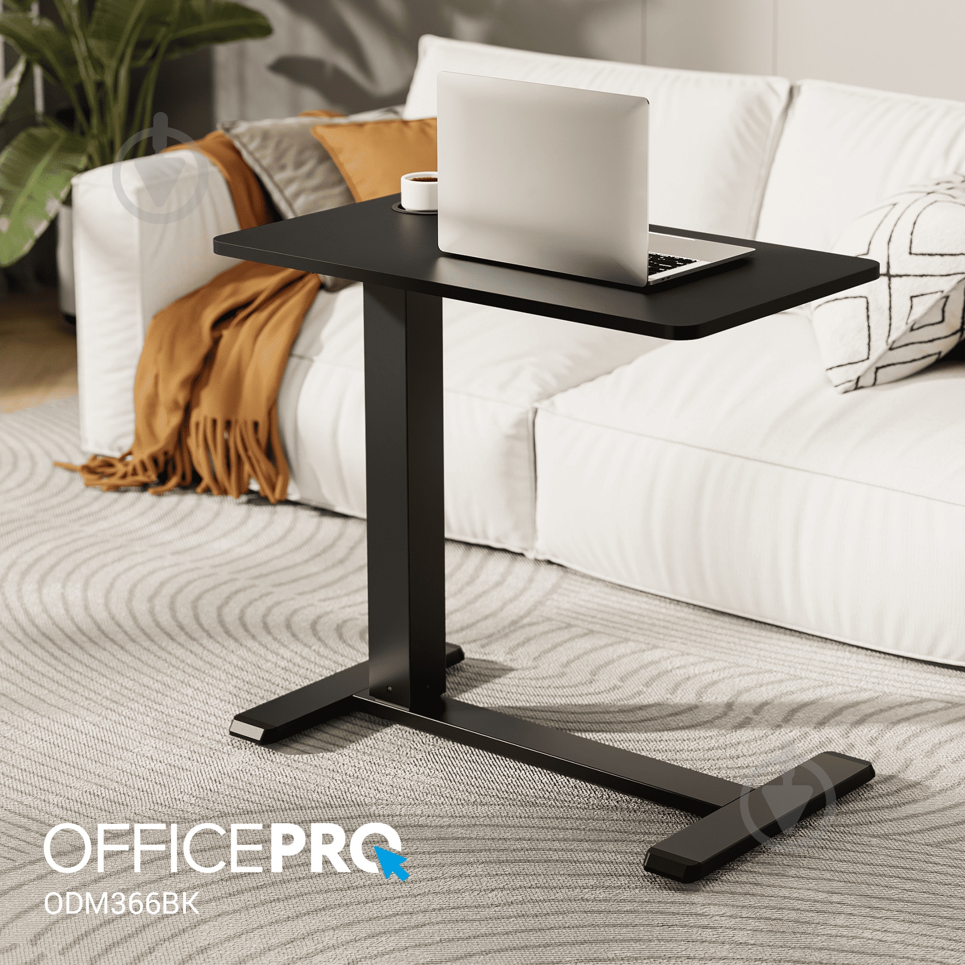 Стіл комп'ютерний OfficePro ODM366BK Black - фото 7