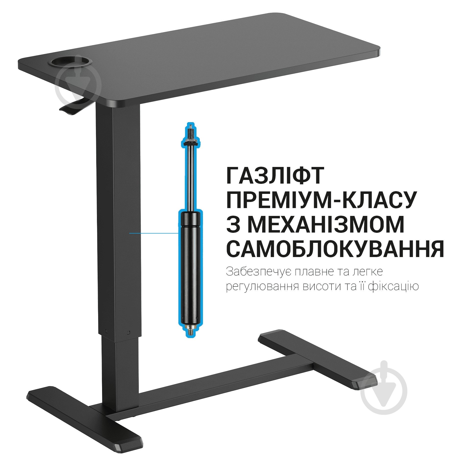Стіл комп'ютерний OfficePro ODM366BK Black - фото 9