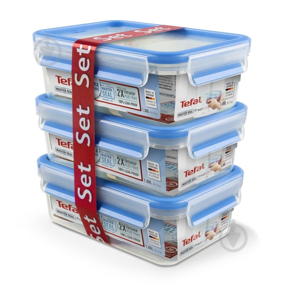 Набір контейнерів Tefal Master Seal 3 шт. F1030410 - фото 2