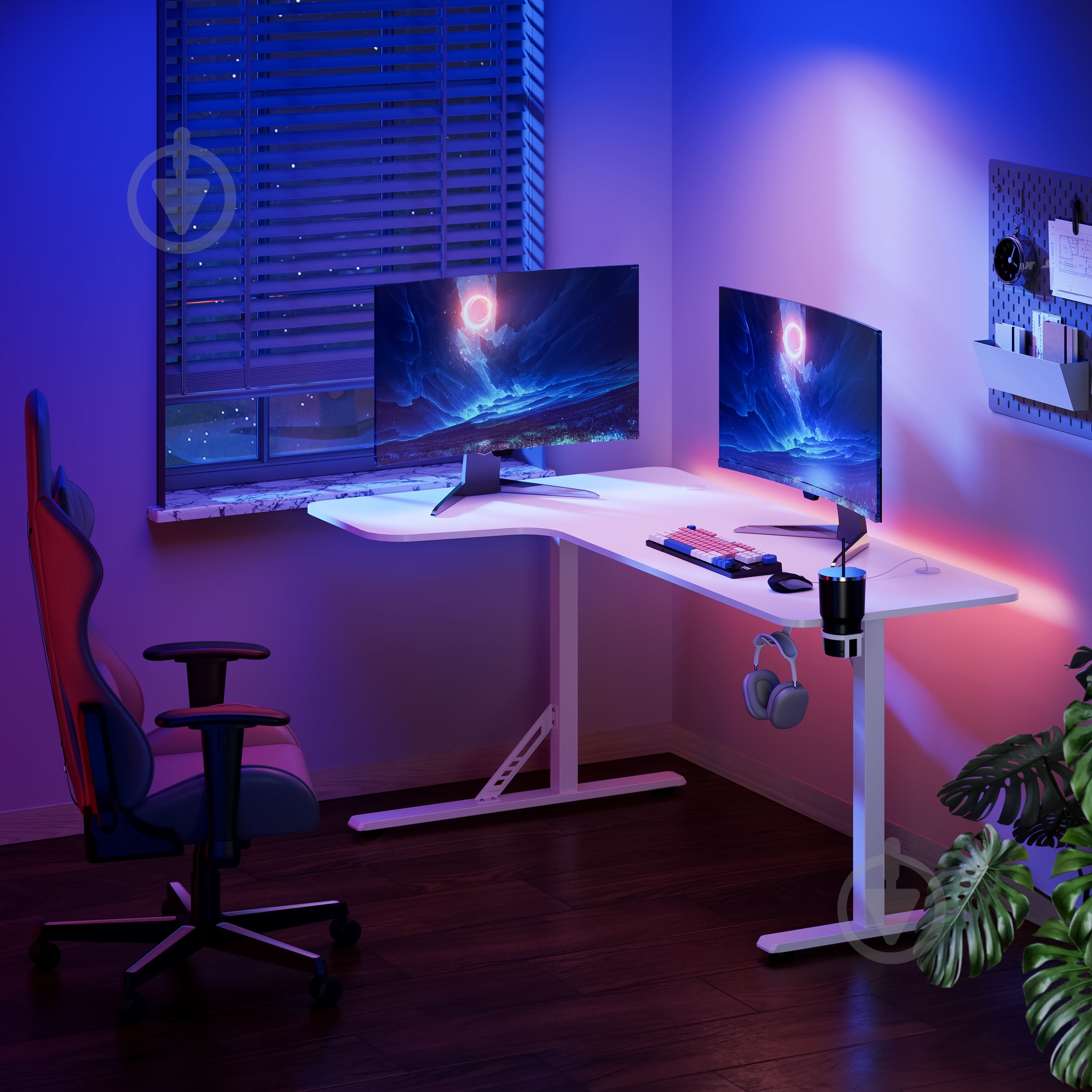 Стол компьютерный GamePro GDC216W White - фото 13