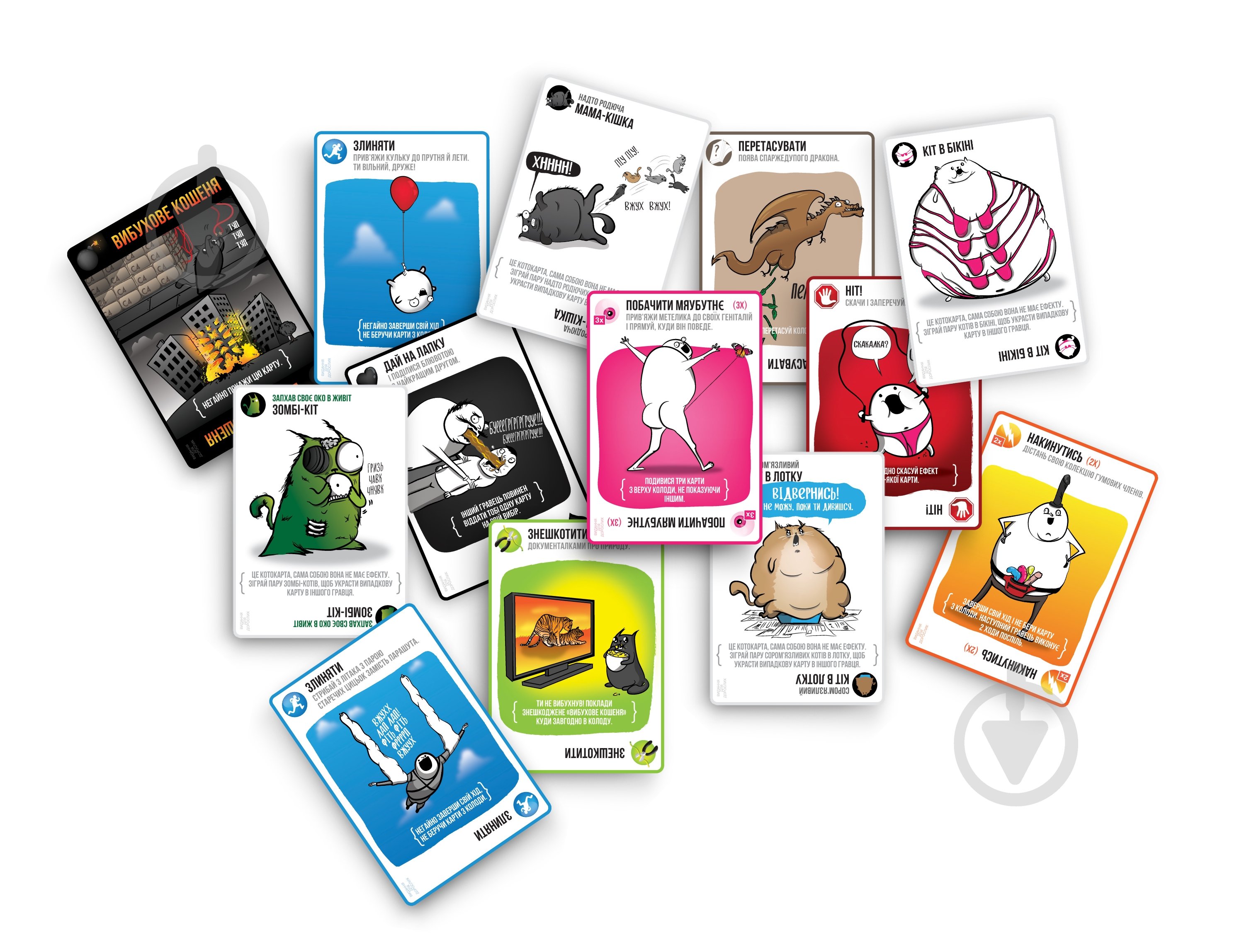 Игра настольная ROZUM Взрывные котята: Взрослая версия 18+ EKIEK02UA - фото 4