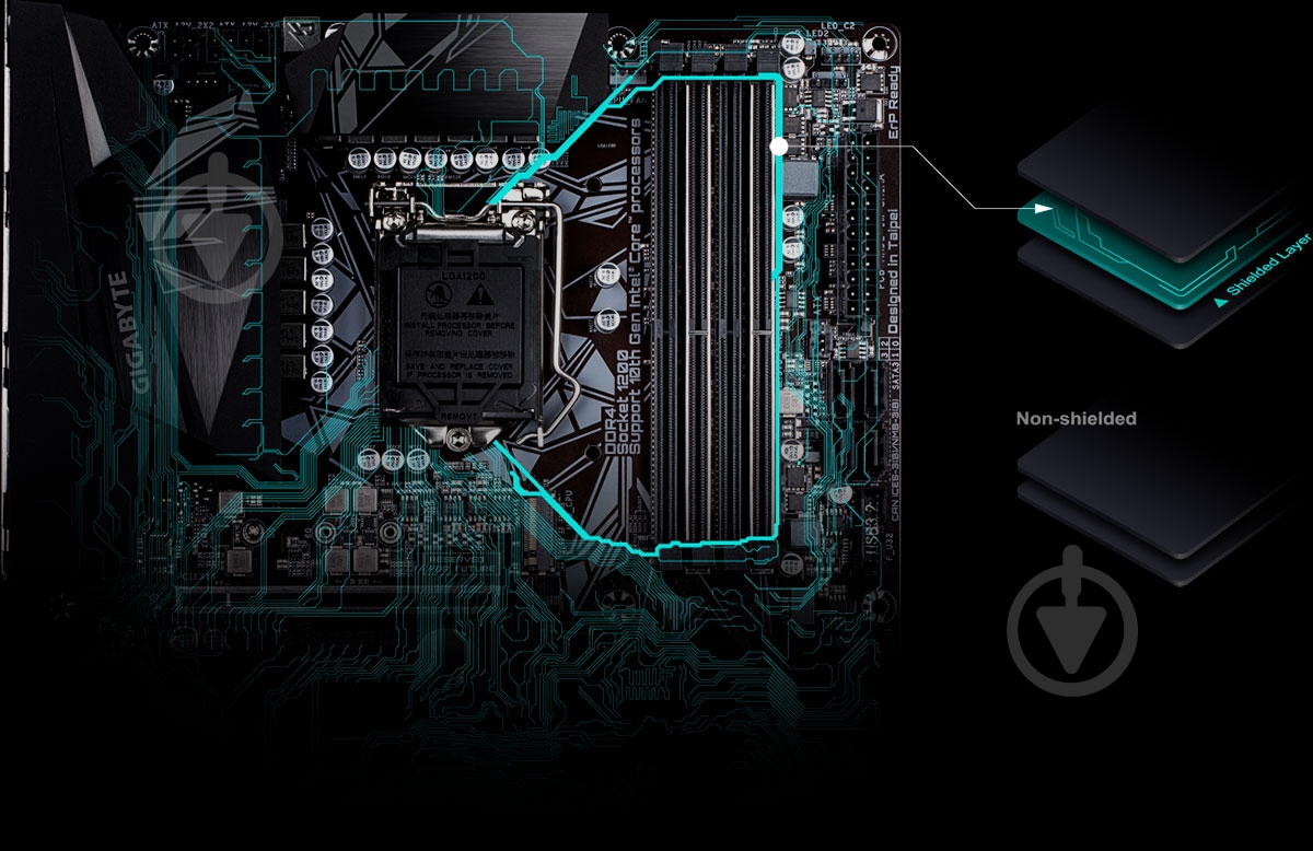 Материнська плата Gigabyte Z490M (Socket 1200, Intel Z490, mirco ATX) - фото 7