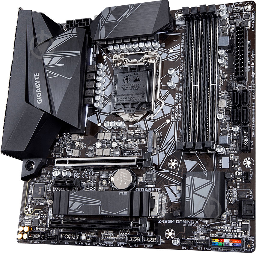 Материнська плата Gigabyte Z490M (Socket 1200, Intel Z490, mirco ATX) - фото 2