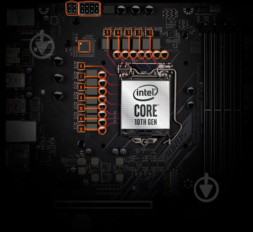 Материнская плата Gigabyte Z490 AORUS PRO AX (Socket 1200, Intel Z490, ATX) - фото 7